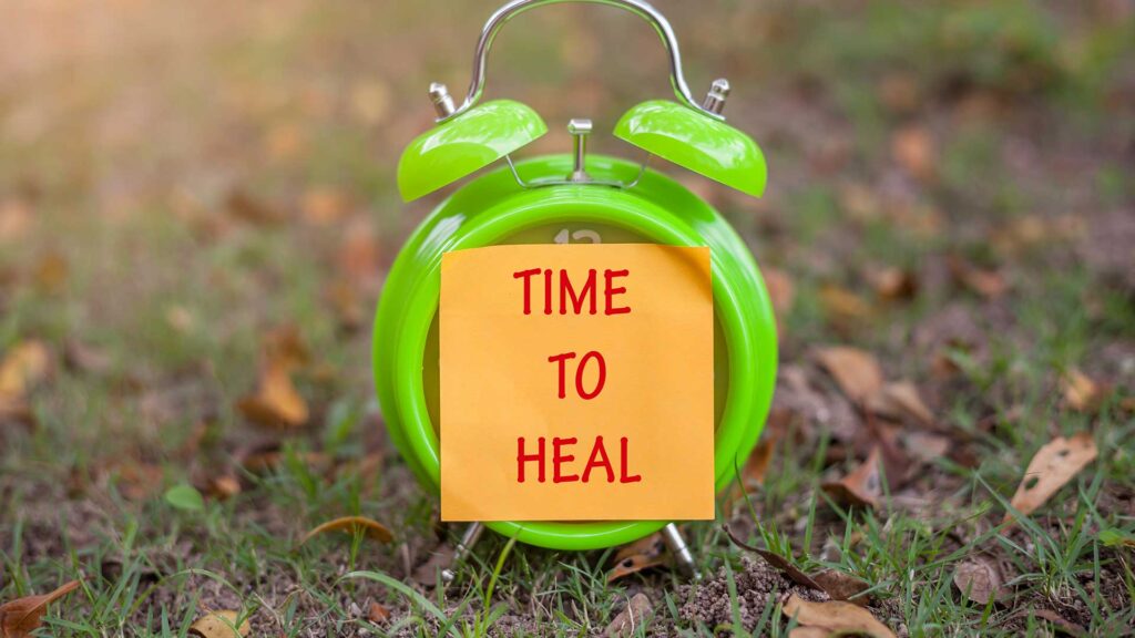 Interim Practices Trauma Informed Care... Because it Matters! 19 a green alarm clock with a note on it