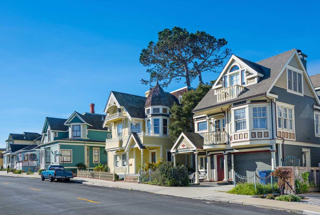 Monterey looks at goals meant to help with affordable housing 11 a row of houses on a street