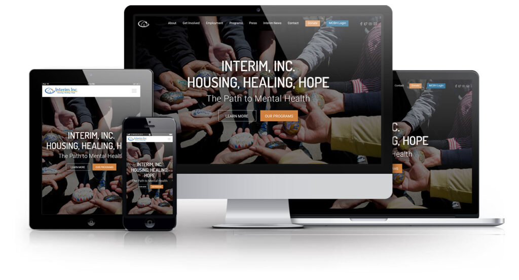 Interim Is Getting a Makeover! 7 a group of devices with a website on the screen