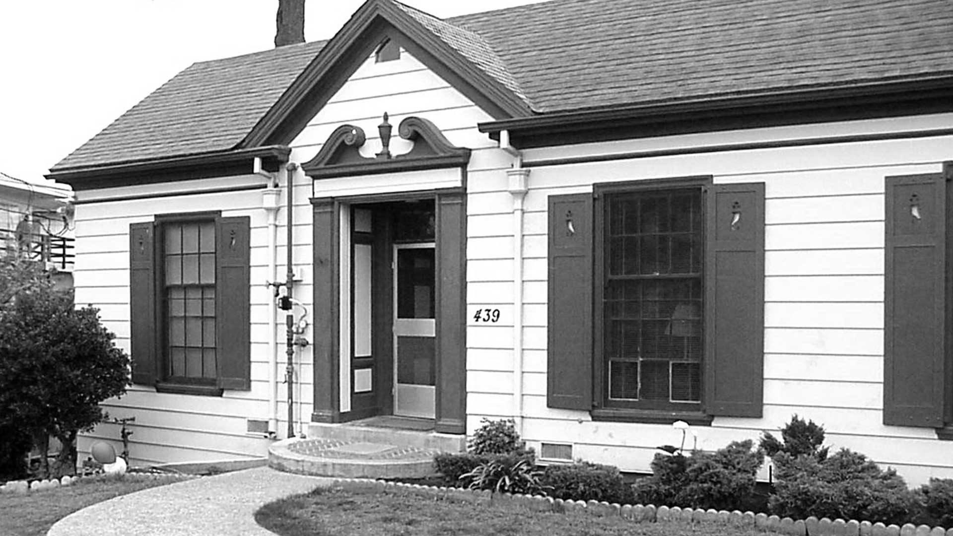 a house with a door open