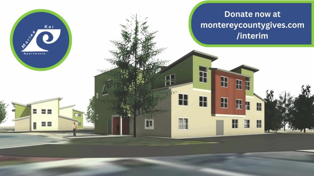 Monterey County Gives 2024 - Building Homes for the Holidays With Marina Kai Apartments 13 a group of houses with trees and a sign