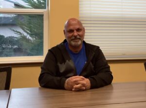 a man sitting at a table