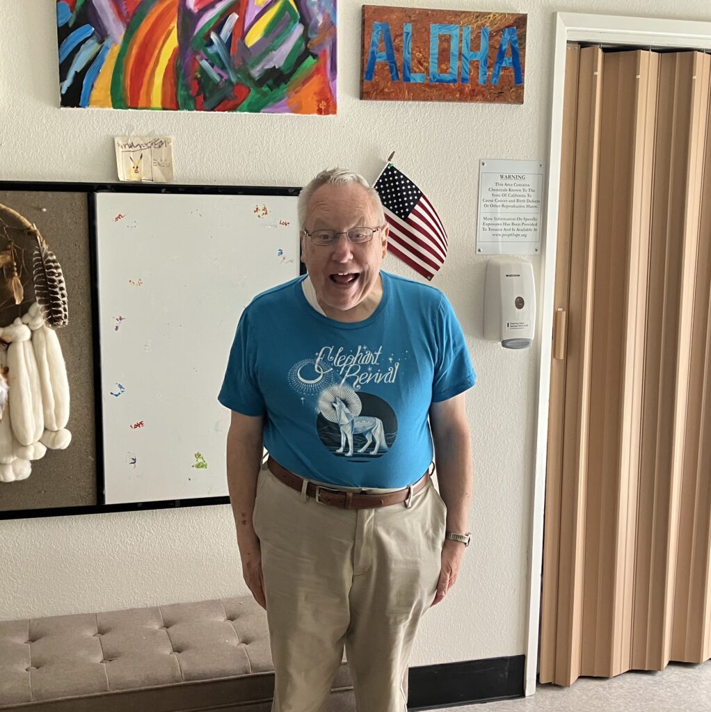 a man standing in a room