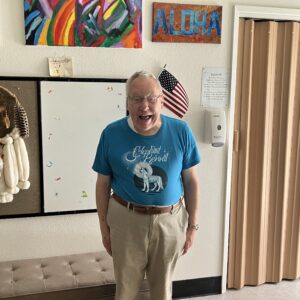 a man standing in a room