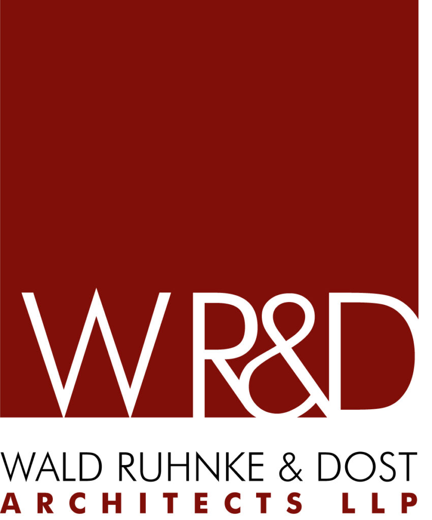 a red square with white text